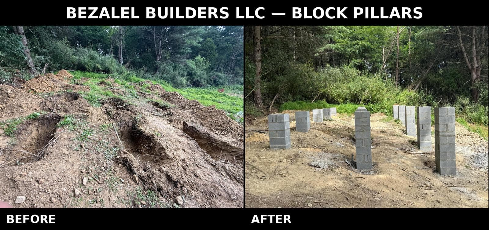 Block Pillar Installation